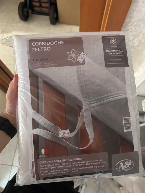 Copridoghe in feltro di PM Relax, copertura protettiva e decorativa per il rubinetto del bagno, in tessuto spesso e resistente.