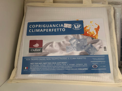 Copriguanciale climaperfetto PM relax, copriguanciale in tessuto morbido e traspirante, ideale per il comfort notturno.